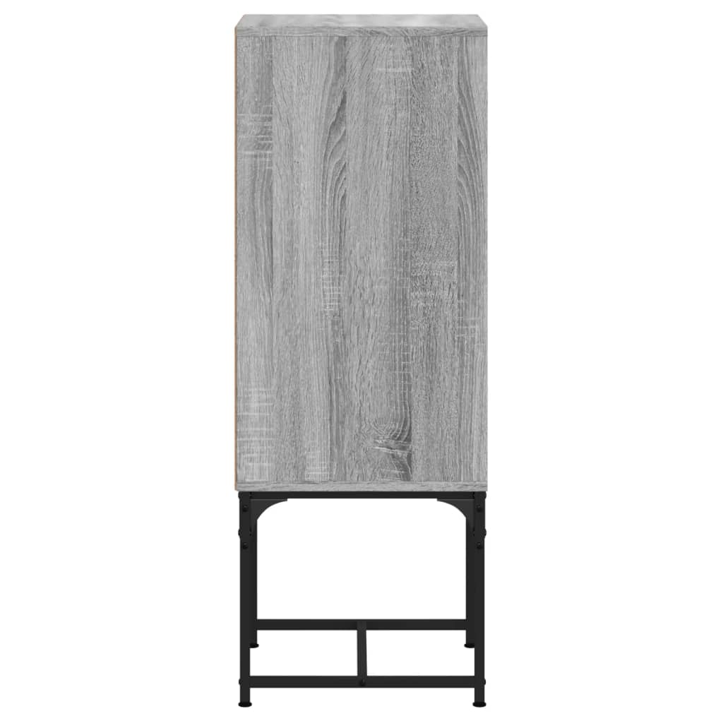Armoire latérale avec porte en verre sonoma gris 35x37x100 cm - XIOS