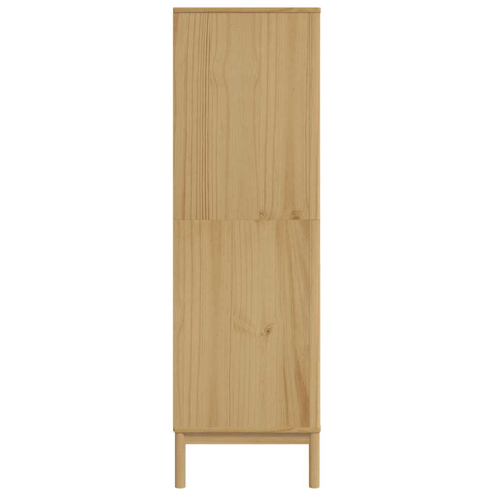 Garde-robe FLORO cire marron 77x53x171 cm bois massif de pin