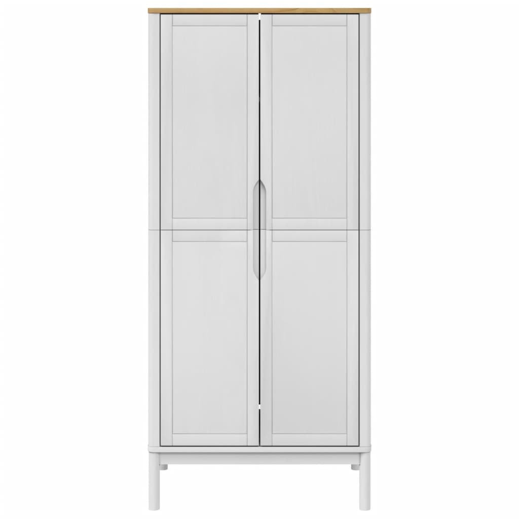 Garde-robe FLORO blanc 77x53x171 cm bois massif de pin - XIOS