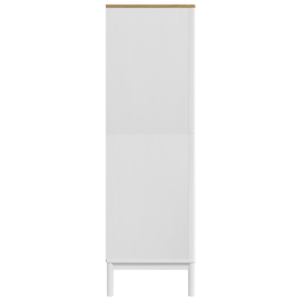 Garde-robe FLORO blanc 77x53x171 cm bois massif de pin - XIOS