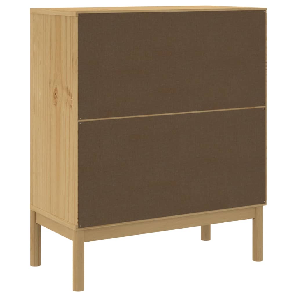 Commode FLORO cire marron bois de pin massif - XIOS