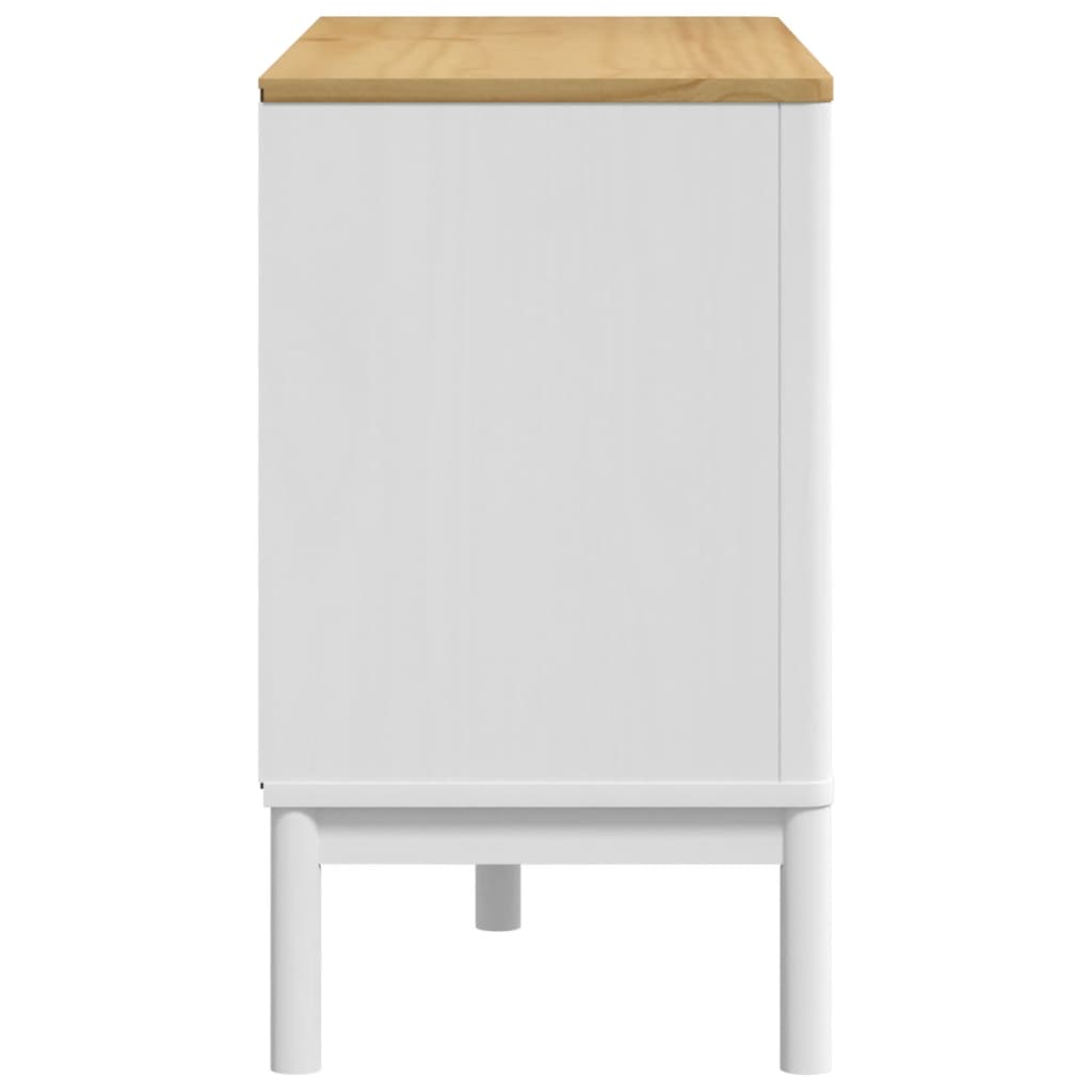 Commode FLORO blanc bois de pin massif - XIOS