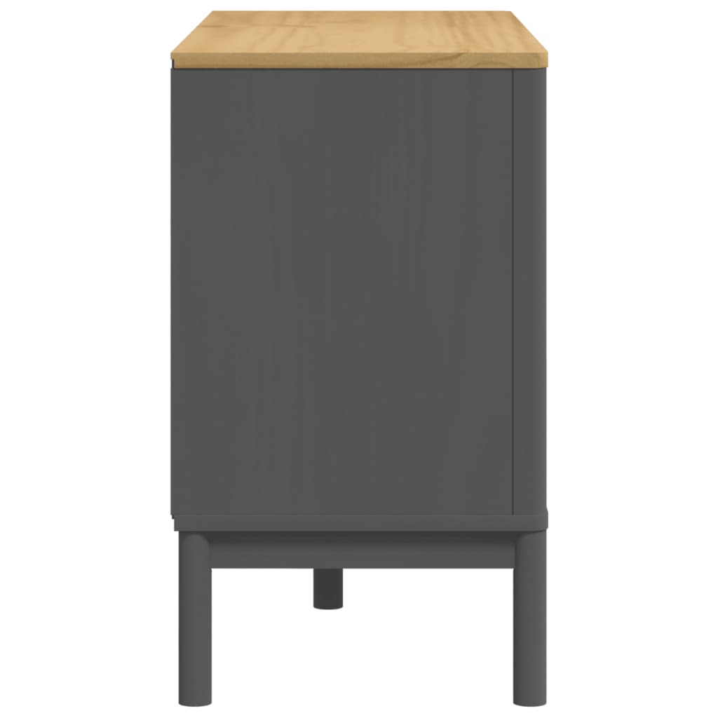 Commode FLORO gris bois de pin massif - XIOS
