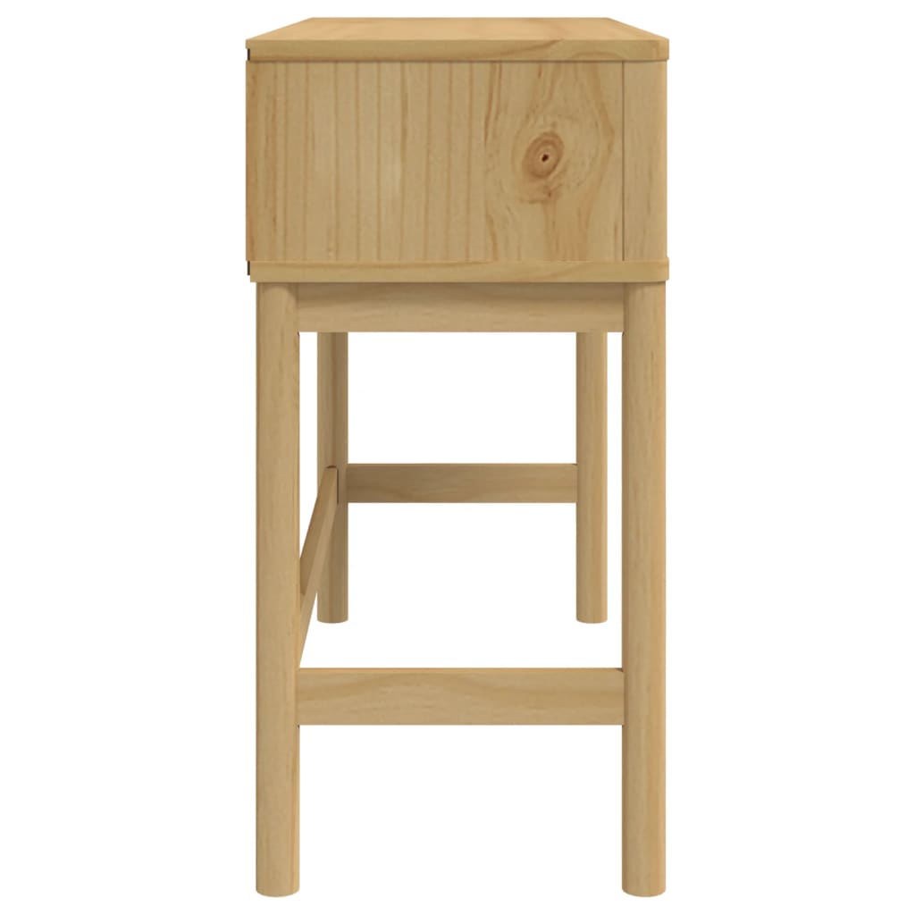Table console FLORO marron cire 89,5x36,5x73 cm pin massif - XIOS