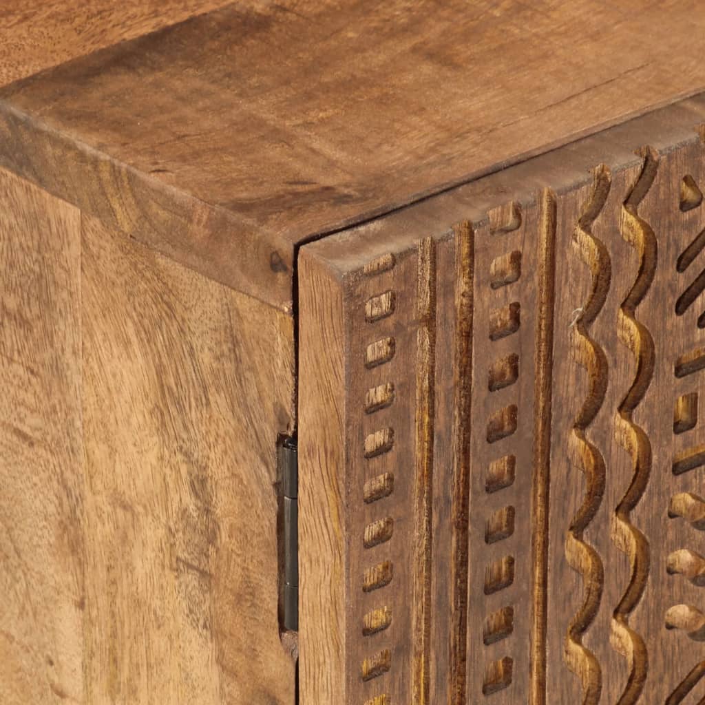 Meuble TV 110x30x40 cm bois massif de manguier et fer - XIOS