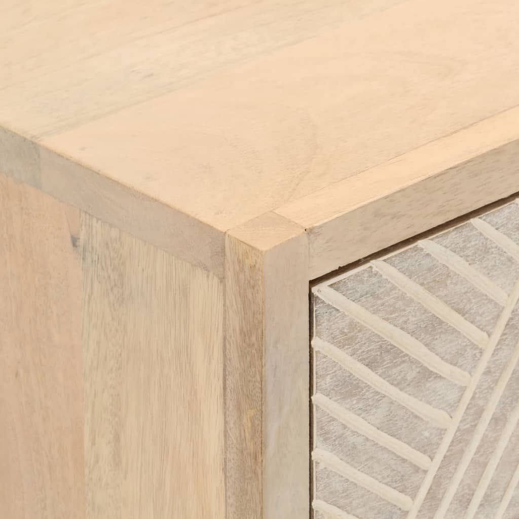 Commode 55x30x76 cm bois massif de manguier et fer - XIOS