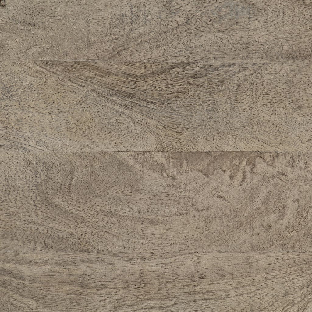 Buffet noir 55x30x76 cm bois massif de manguier et fer - XIOS