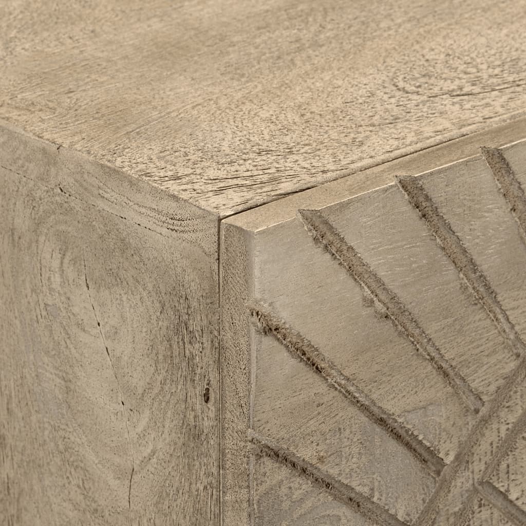 Commode 55x30x76 cm bois massif de manguier et fer - XIOS