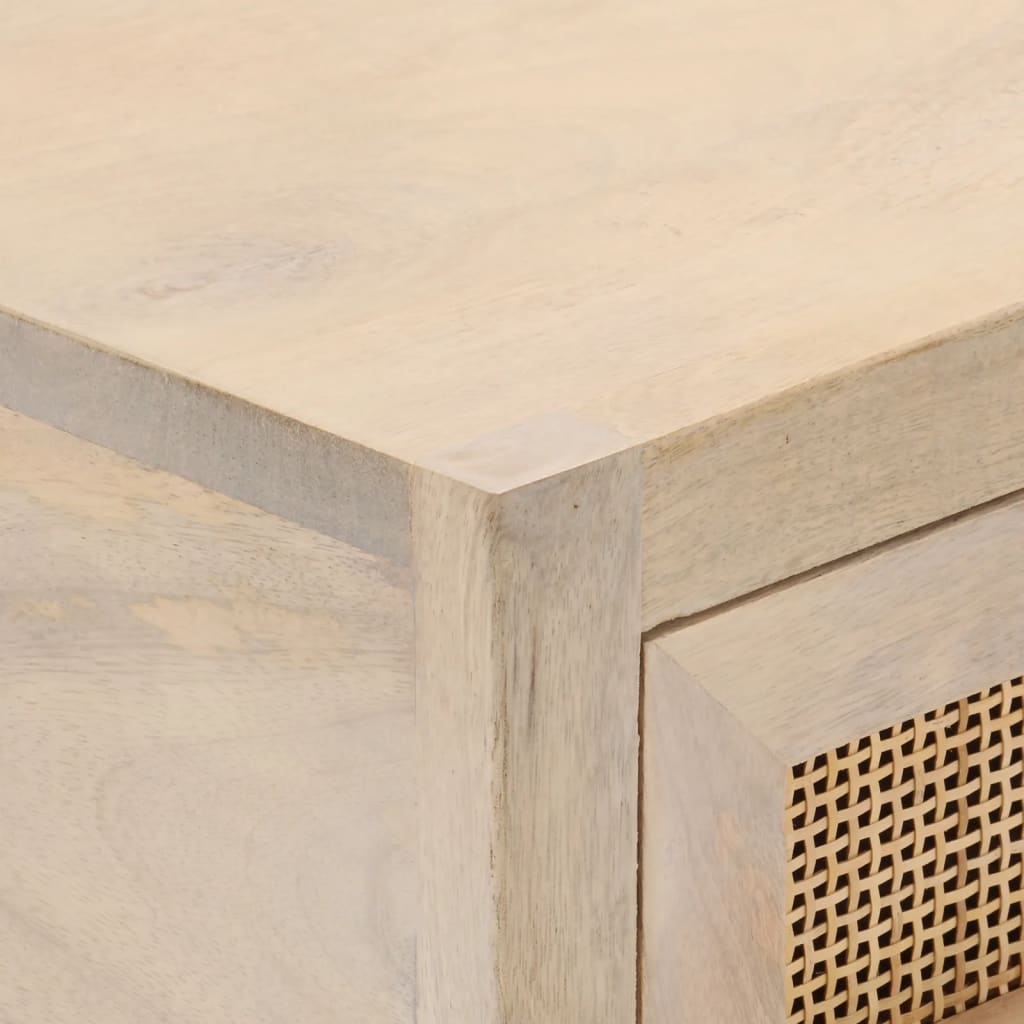 Table console 90x30x76 cm bois massif de manguier et fer - XIOS