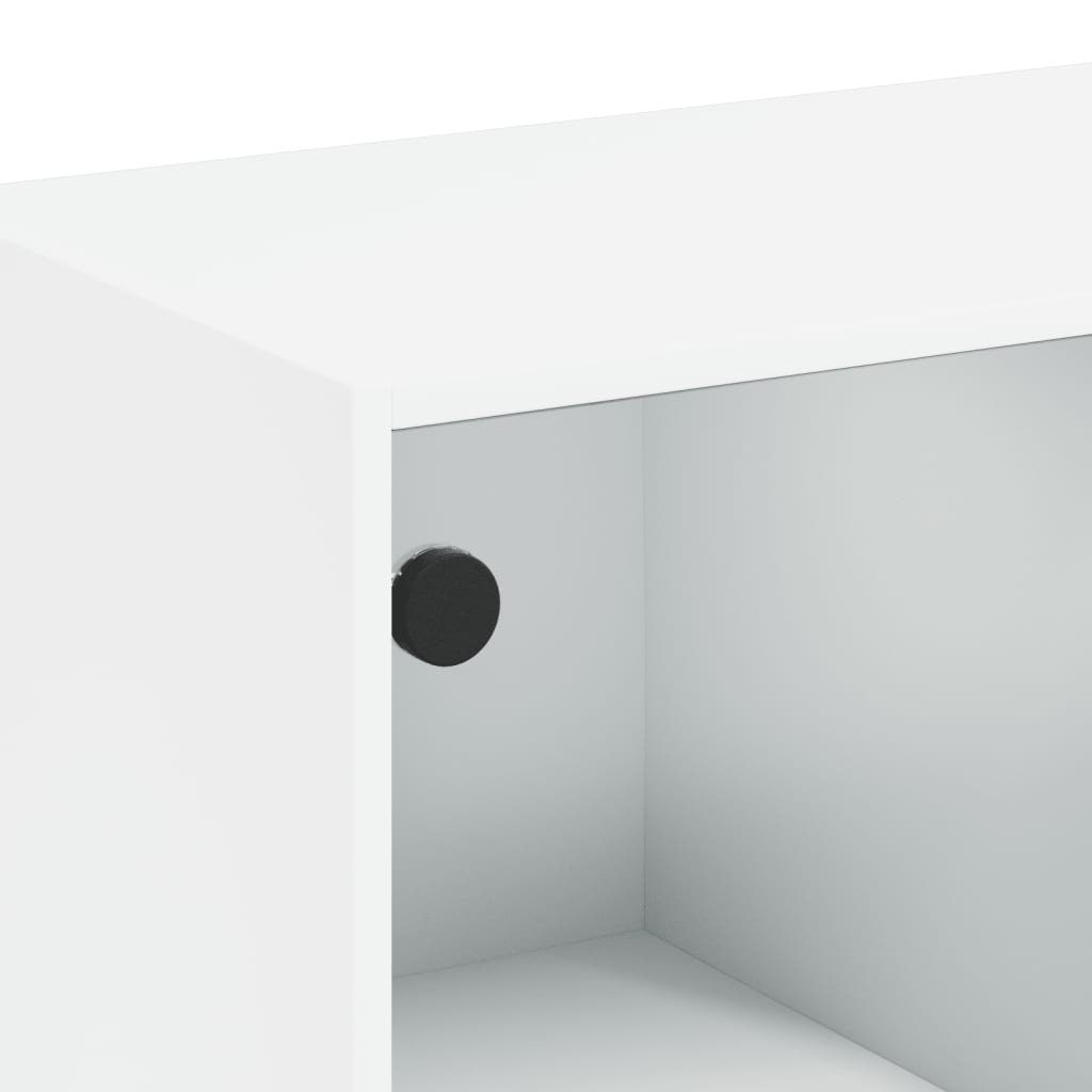 Bibliothèque avec portes blanc 136x37x142 cm bois d'ingénierie - XIOS