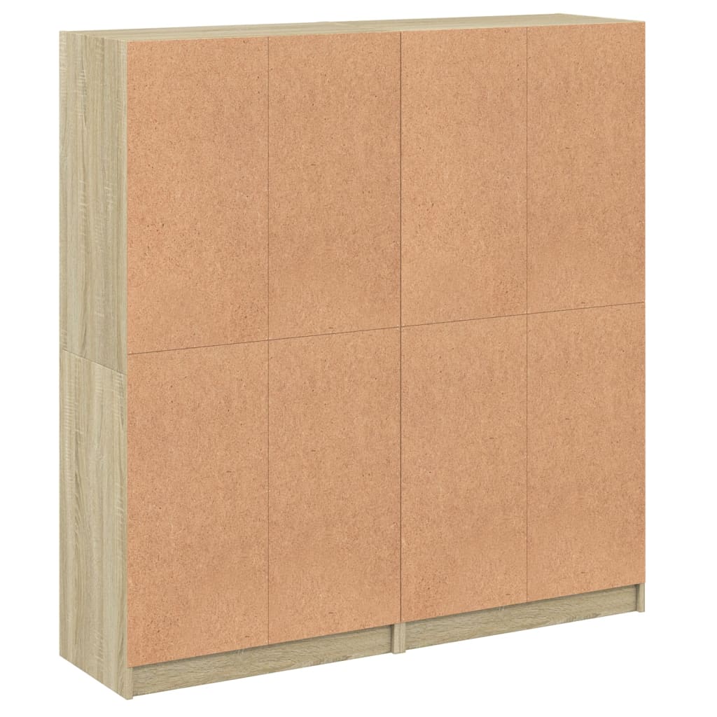 Bibliothèque avec portes chêne sonoma 136x37x142 cm - XIOS