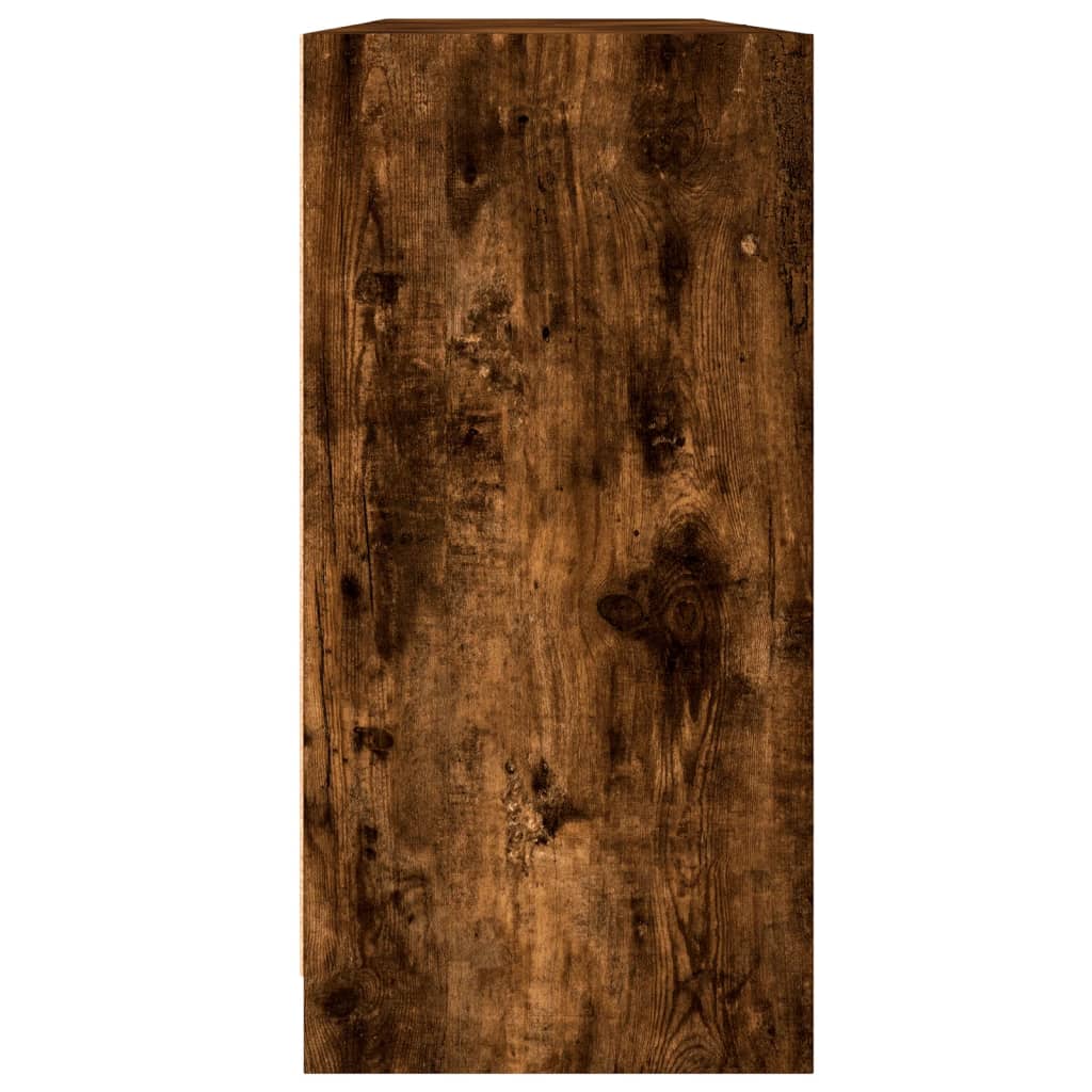 Bibliothèque avec portes chêne fumé 204x37x75 cm - XIOS