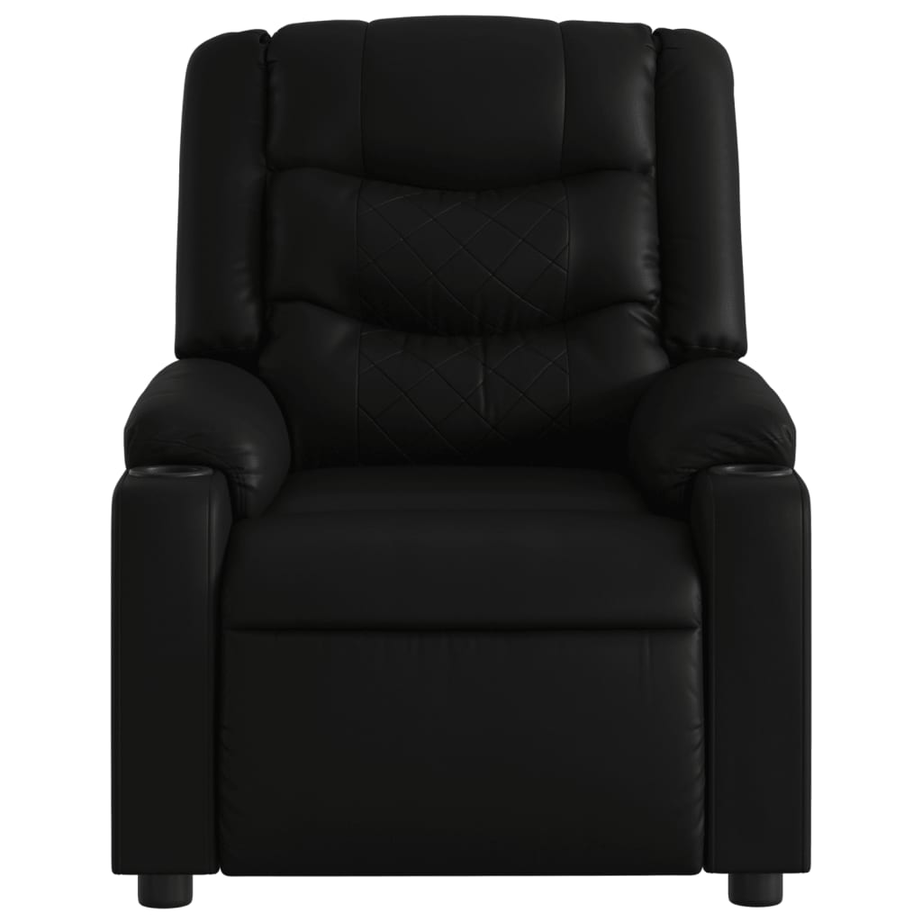 Fauteuil de massage inclinable électrique noir similicuir - XIOS