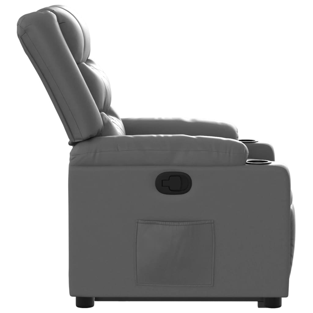 Fauteuil inclinable Gris Similicuir - XIOS