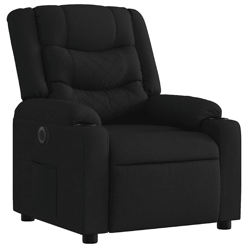 Fauteuil inclinable électrique Noir Tissu - XIOS