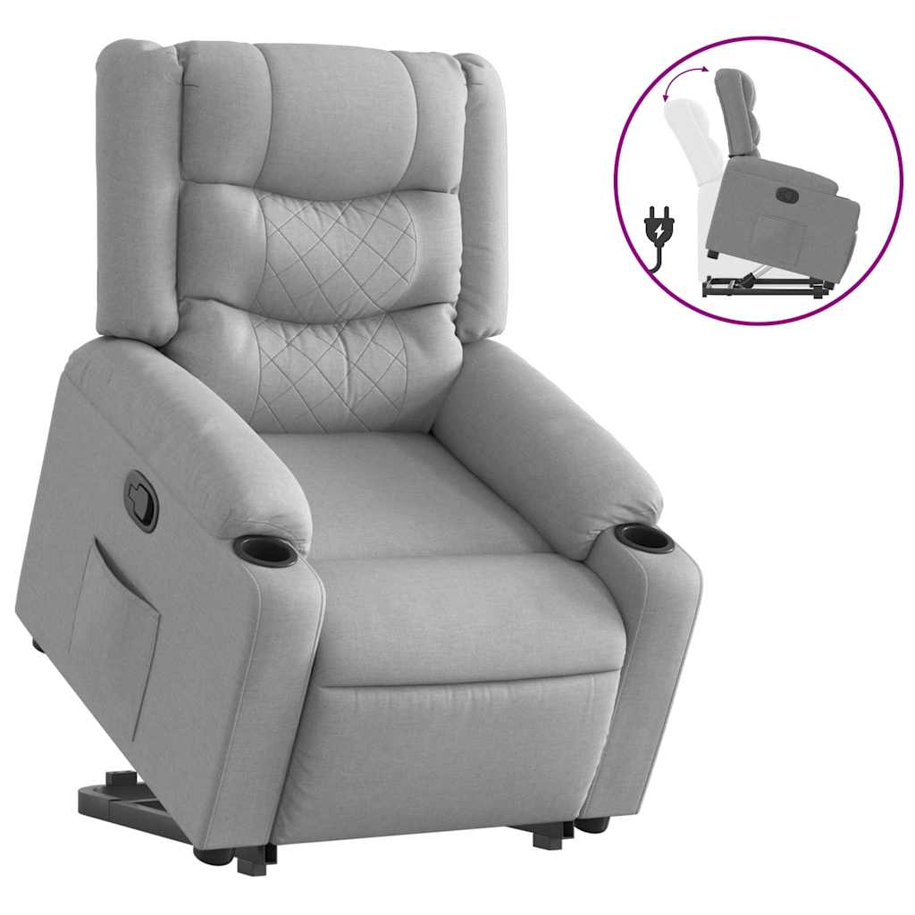 Fauteuil inclinable Gris clair Tissu - XIOS