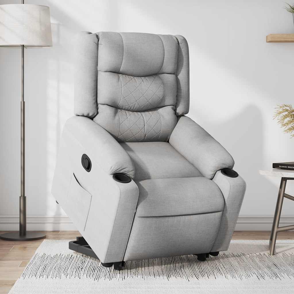 Fauteuil inclinable Gris clair Tissu - XIOS