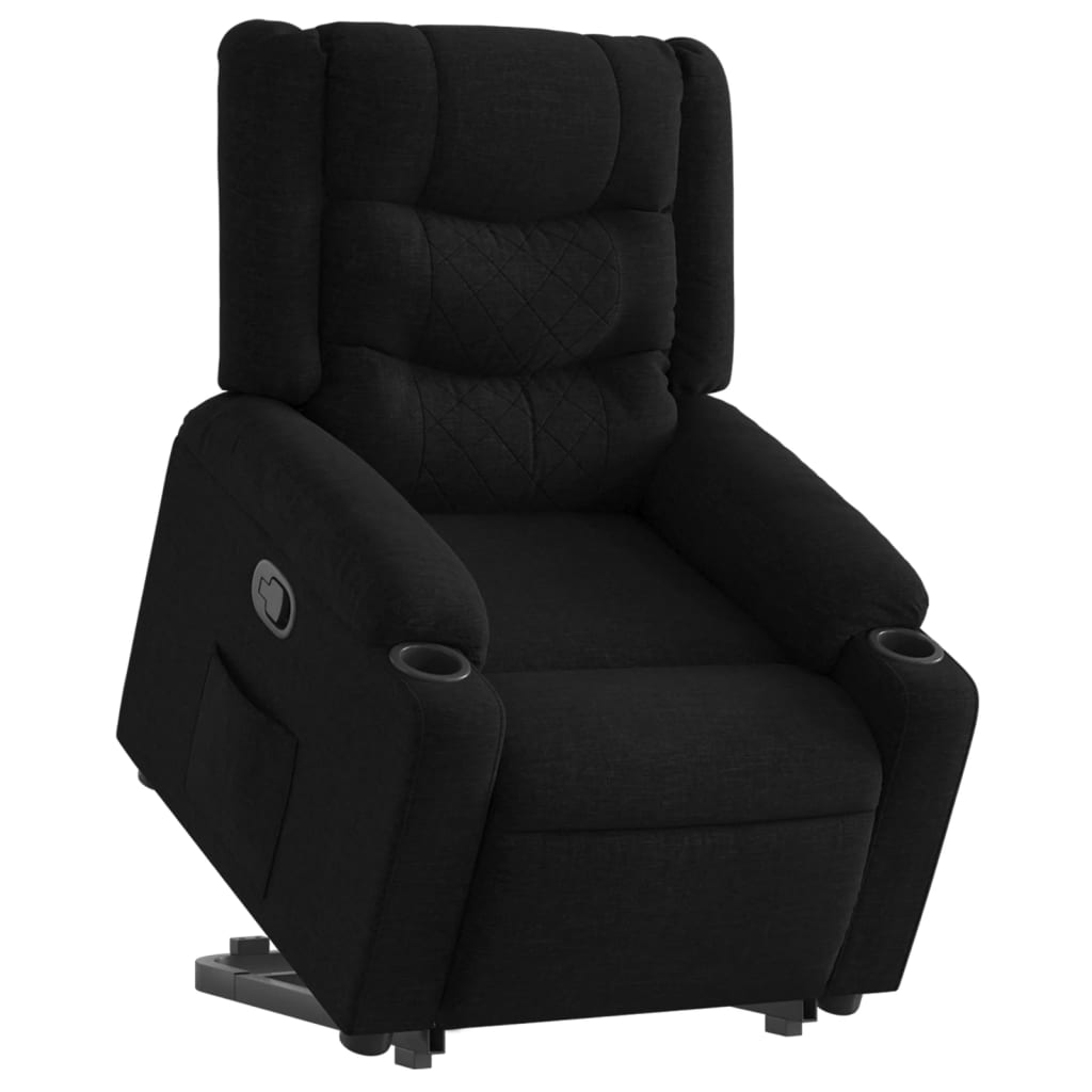 Fauteuil inclinable noir tissu - XIOS