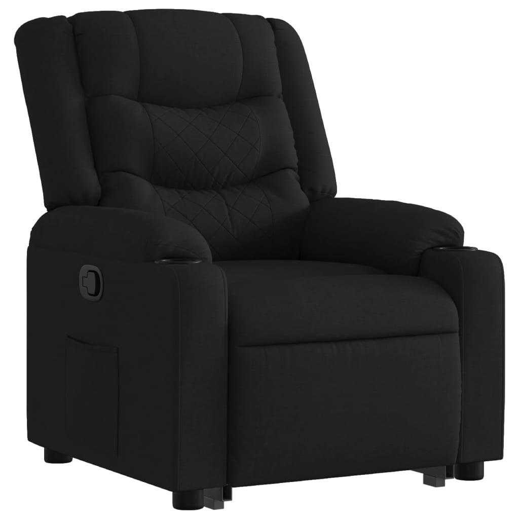 Fauteuil inclinable noir tissu