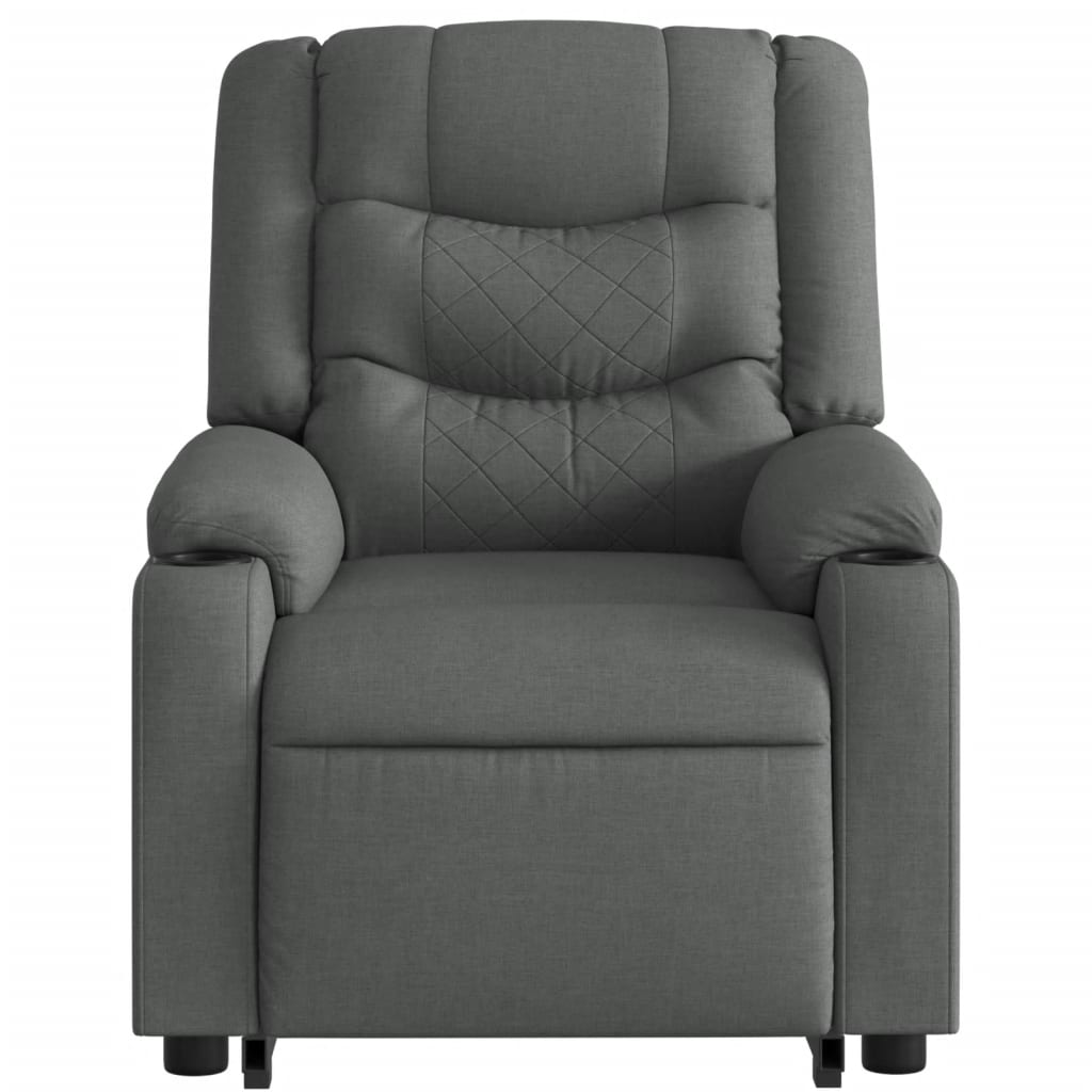 Fauteuil de massage inclinable Gris foncé Tissu - XIOS