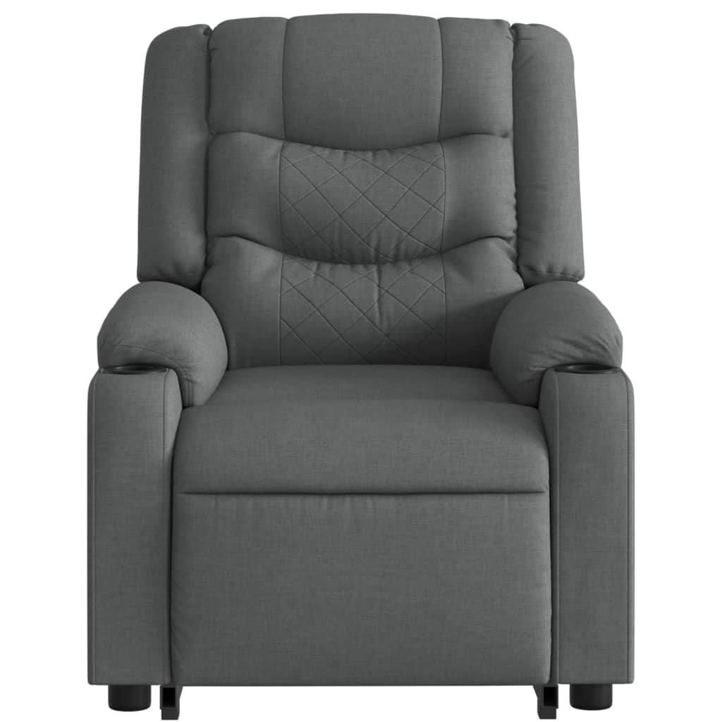 Fauteuil inclinable électrique gris foncé tissu - XIOS