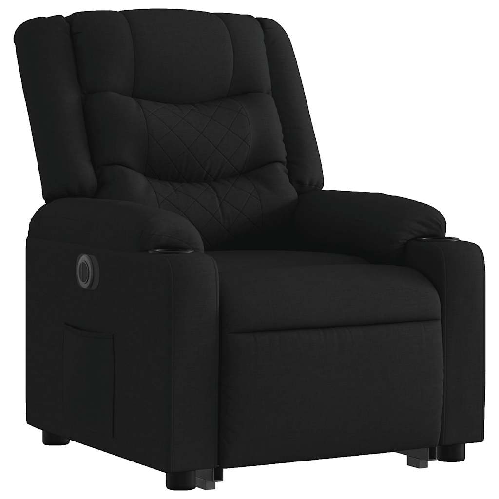 Fauteuil inclinable électrique noir tissu - XIOS