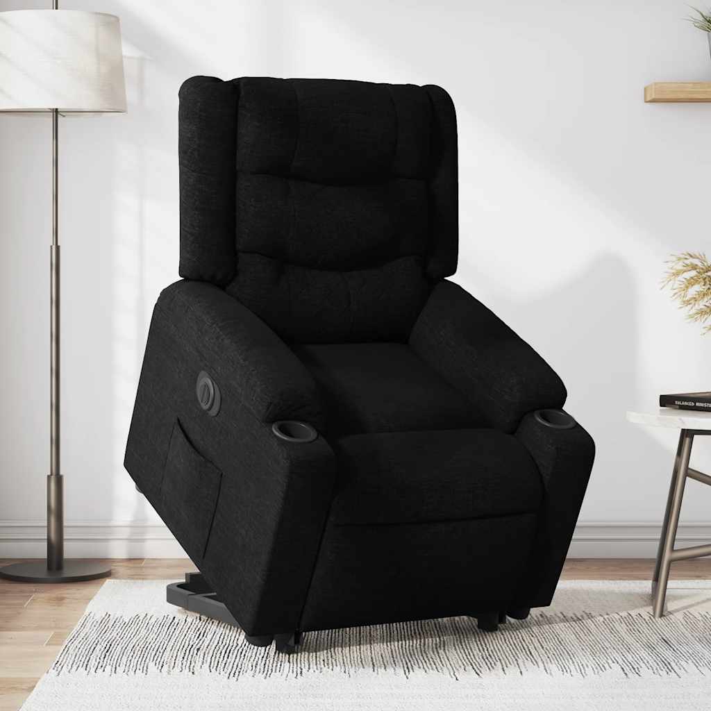 Fauteuil inclinable électrique noir tissu - XIOS