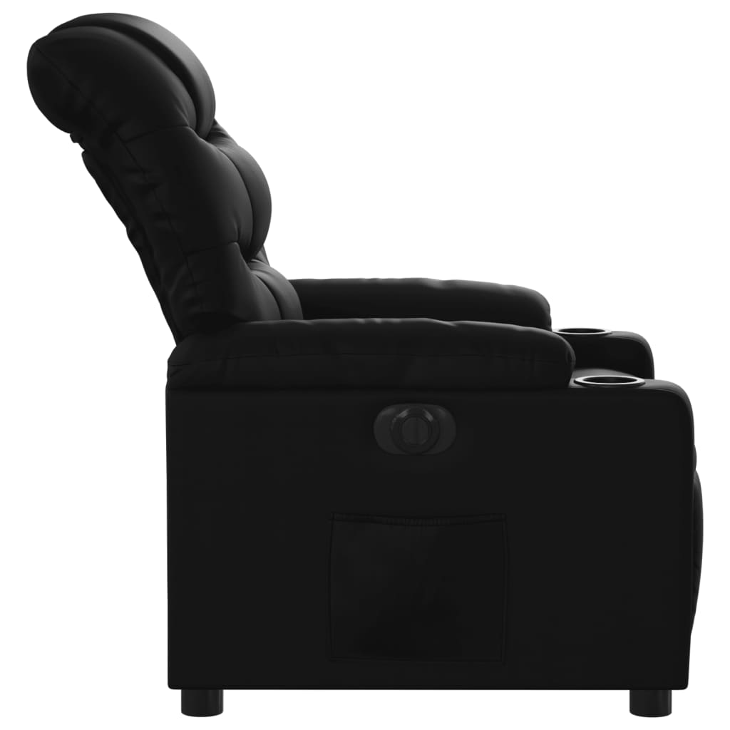 Fauteuil inclinable électrique Noir Similicuir - XIOS