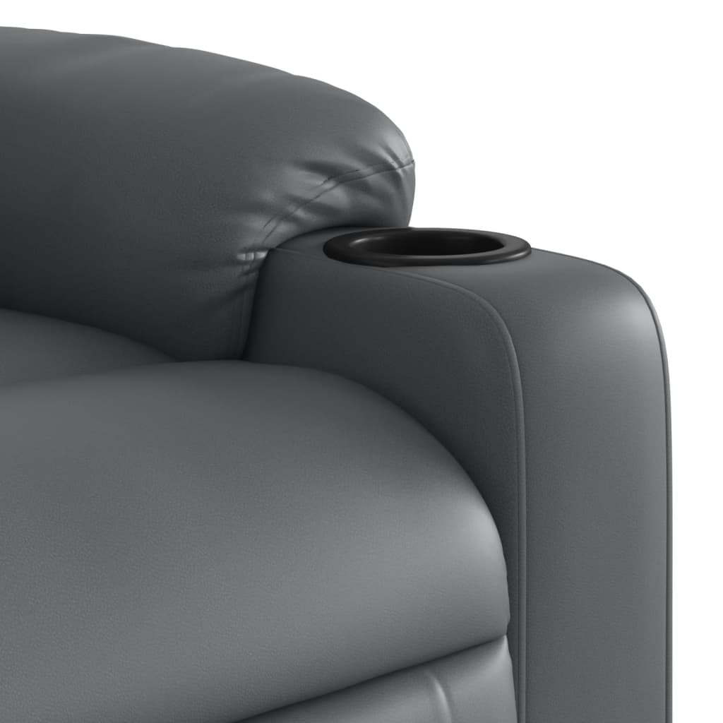 Fauteuil inclinable électrique Gris Similicuir - XIOS
