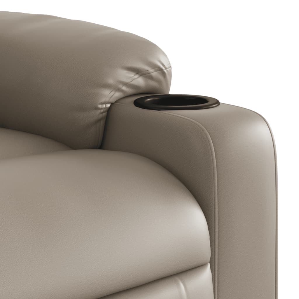 Fauteuil inclinable électrique Cappuccino Similicuir - XIOS
