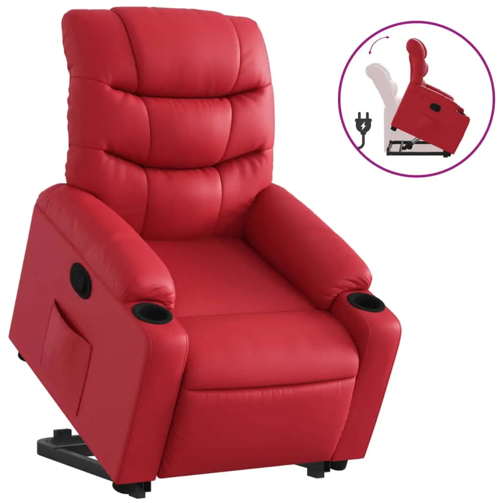Fauteuil inclinable Rouge Similicuir - XIOS