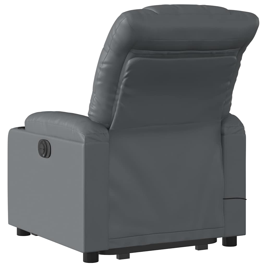 Fauteuil inclinable de massage Gris Similicuir - XIOS