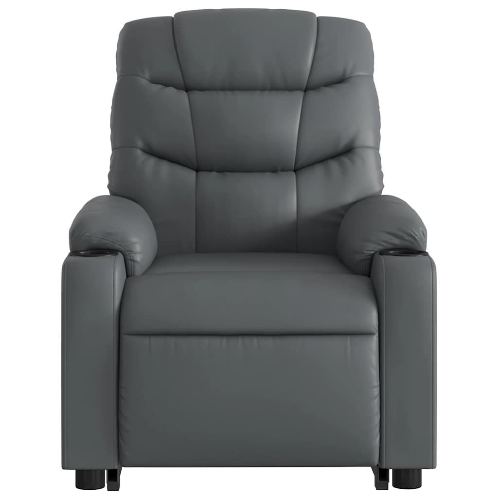 Fauteuil inclinable de massage Gris Similicuir - XIOS