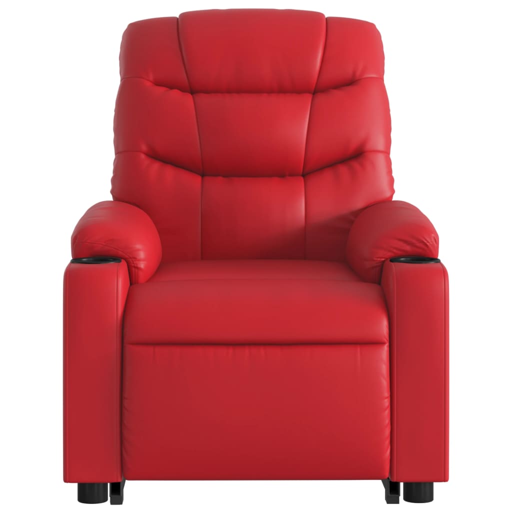 Fauteuil inclinable de massage Rouge Similicuir - XIOS