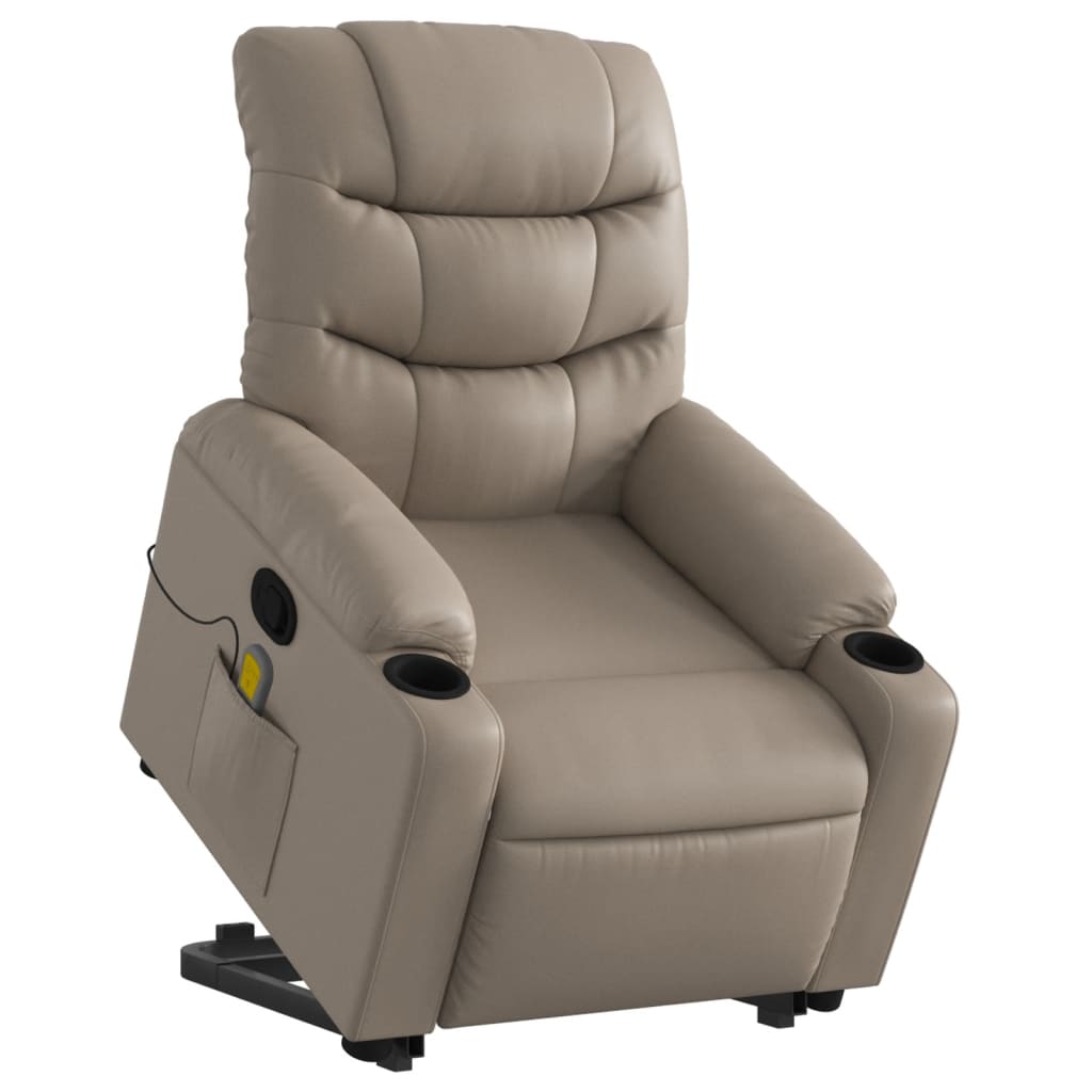 Fauteuil inclinable de massage Cappuccino Similicuir - XIOS