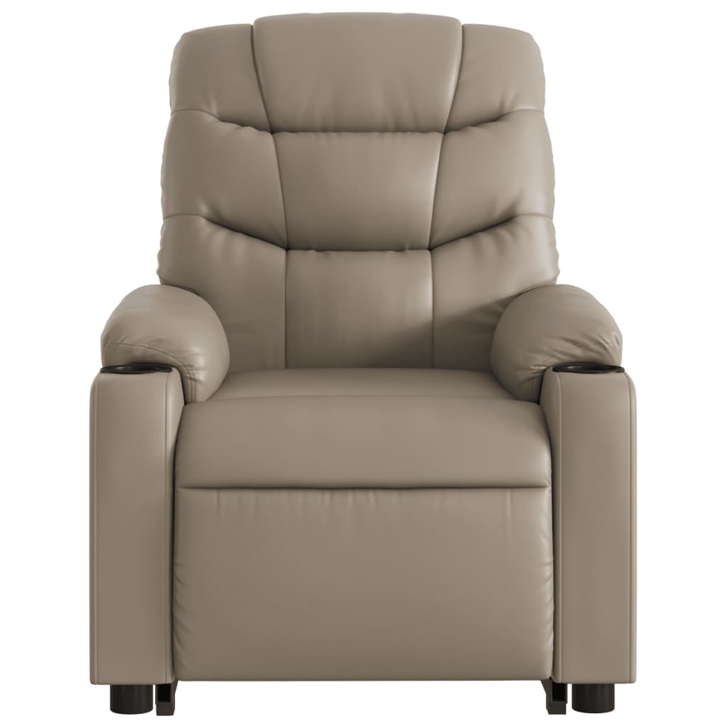 Fauteuil inclinable électrique cappuccino similicuir - XIOS