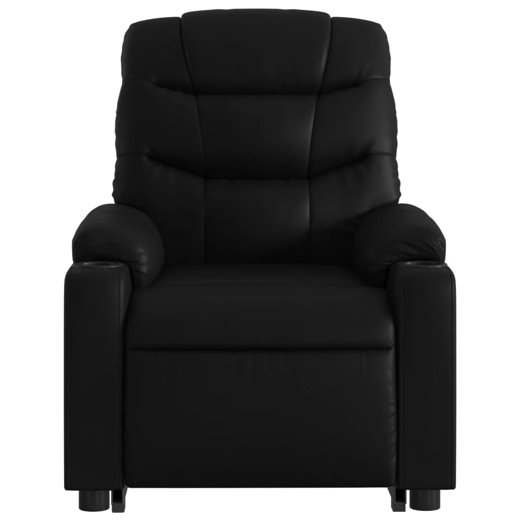 Fauteuil inclinable de massage électrique noir similicuir - XIOS