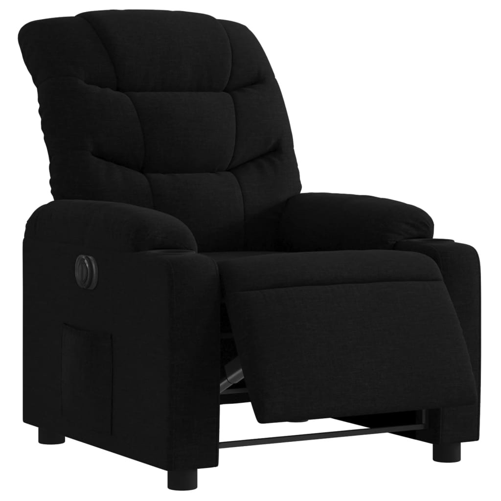 Fauteuil inclinable électrique Noir Tissu - XIOS
