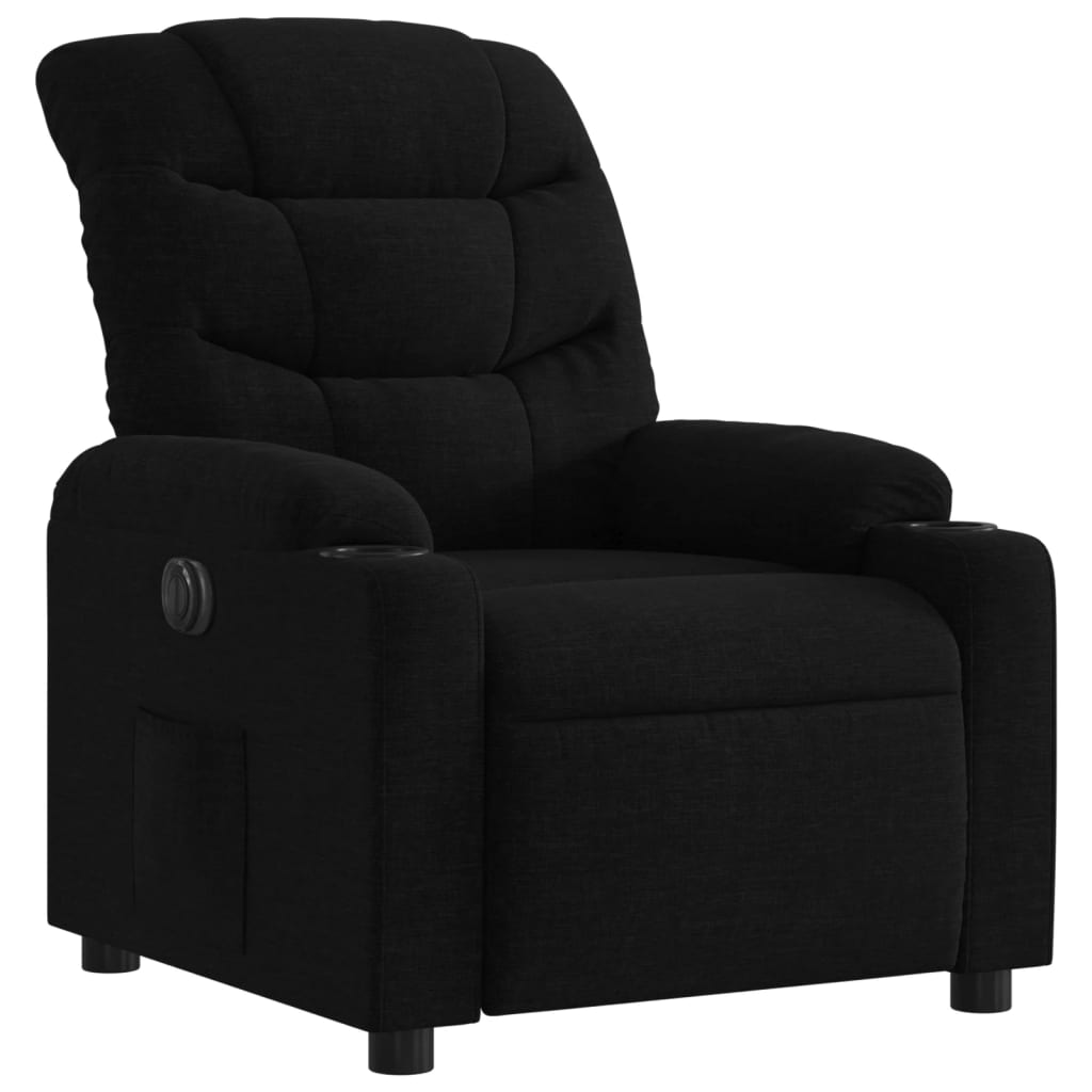 Fauteuil inclinable électrique Noir Tissu - XIOS