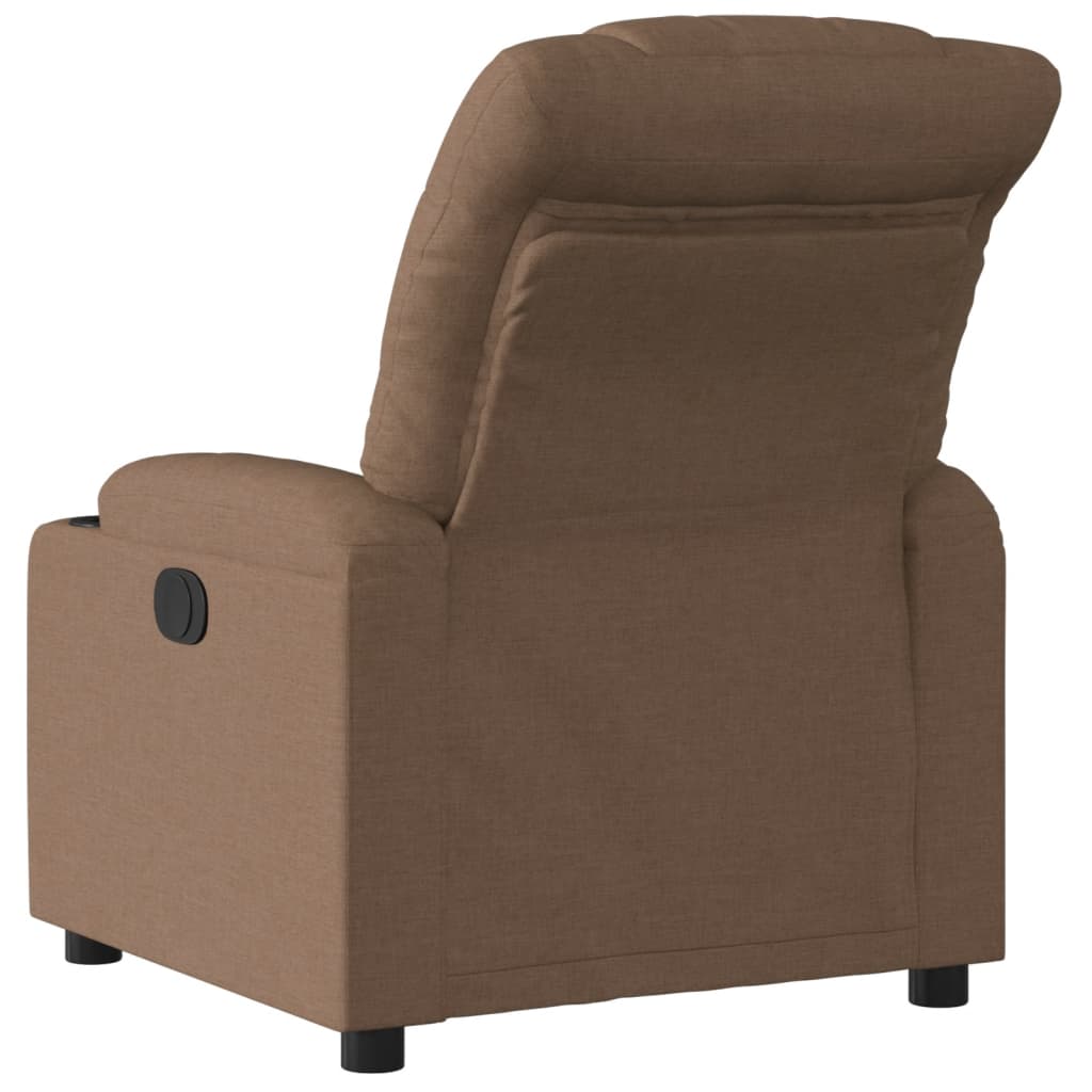 Fauteuil inclinable électrique Marron Tissu - XIOS