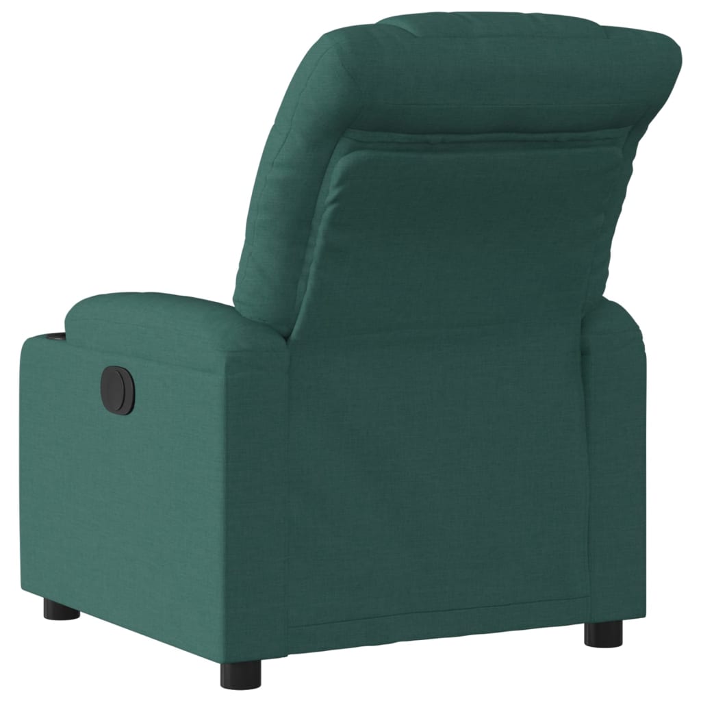 Fauteuil inclinable électrique Vert foncé Tissu - XIOS