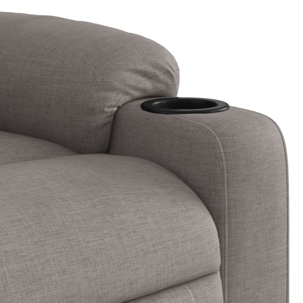 Fauteuil inclinable électrique Taupe Tissu - XIOS