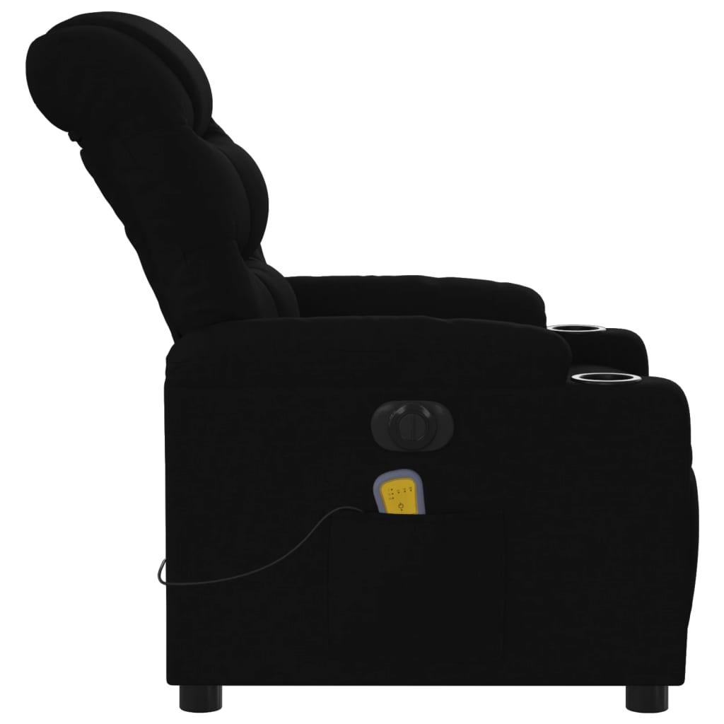 Fauteuil de massage inclinable électrique Noir Tissu - XIOS