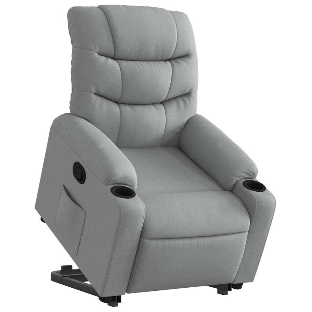 Fauteuil inclinable Gris clair Tissu - XIOS