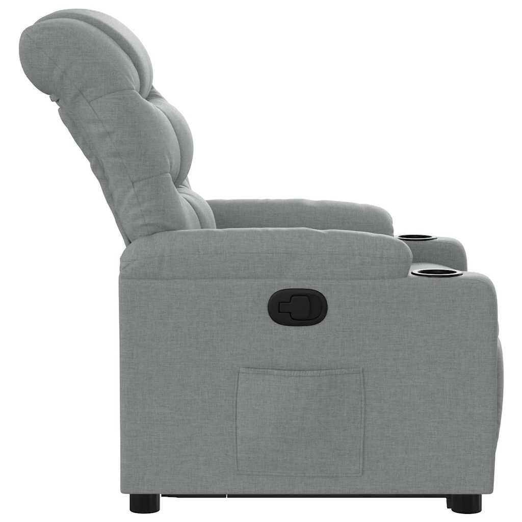 Fauteuil inclinable Gris clair Tissu - XIOS
