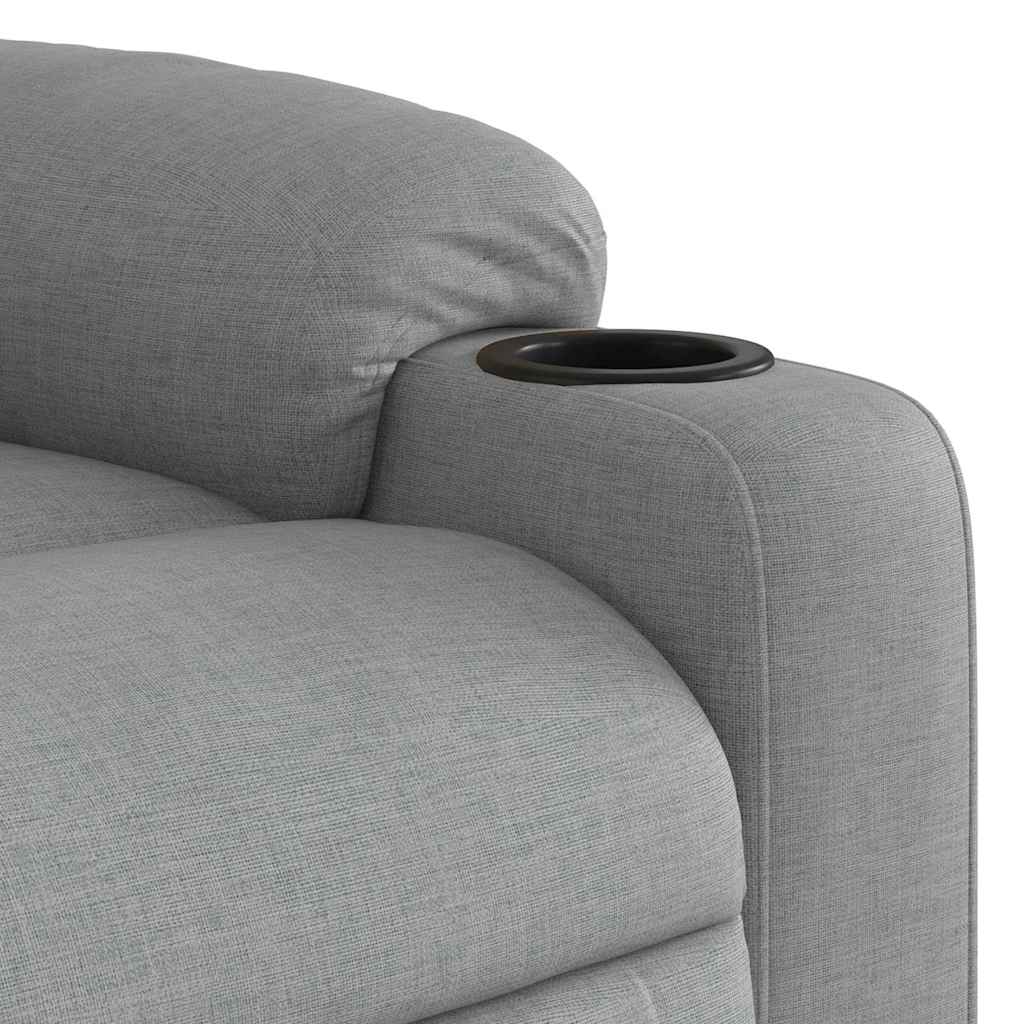 Fauteuil inclinable Gris clair Tissu - XIOS