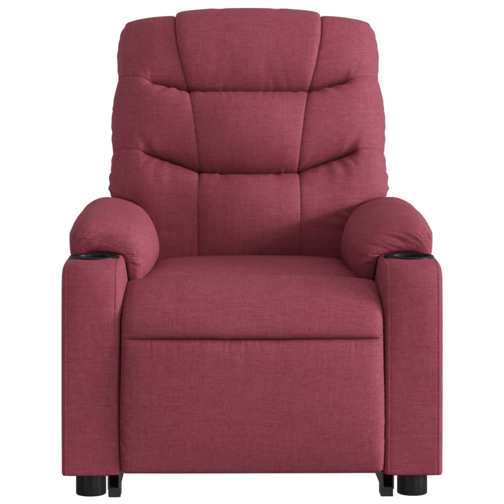 Fauteuil inclinable rouge bordeaux tissu - XIOS