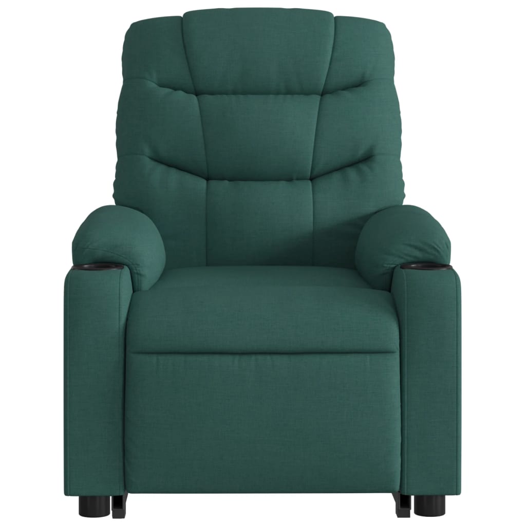 Fauteuil inclinable vert foncé tissu - XIOS