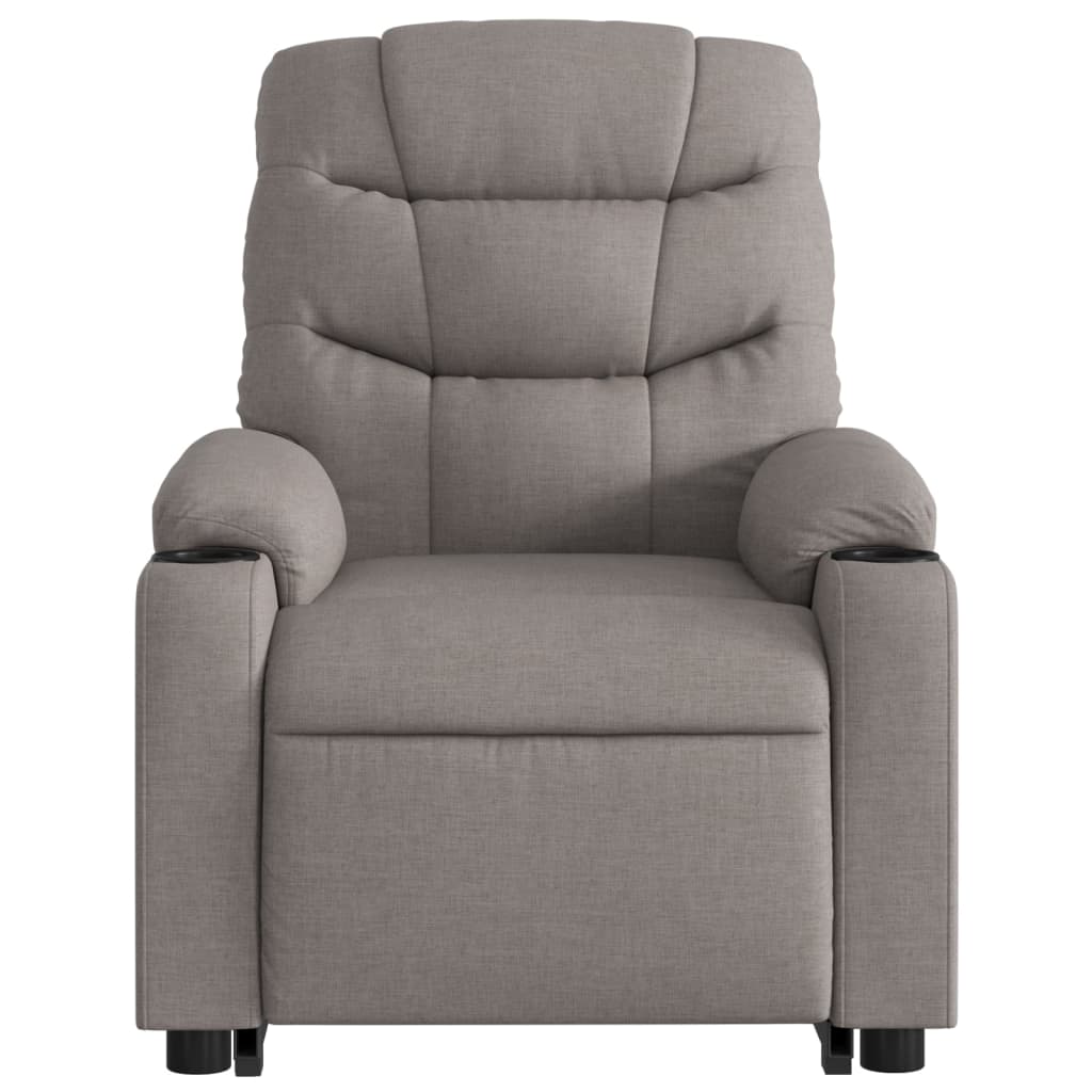 Fauteuil inclinable taupe tissu - XIOS