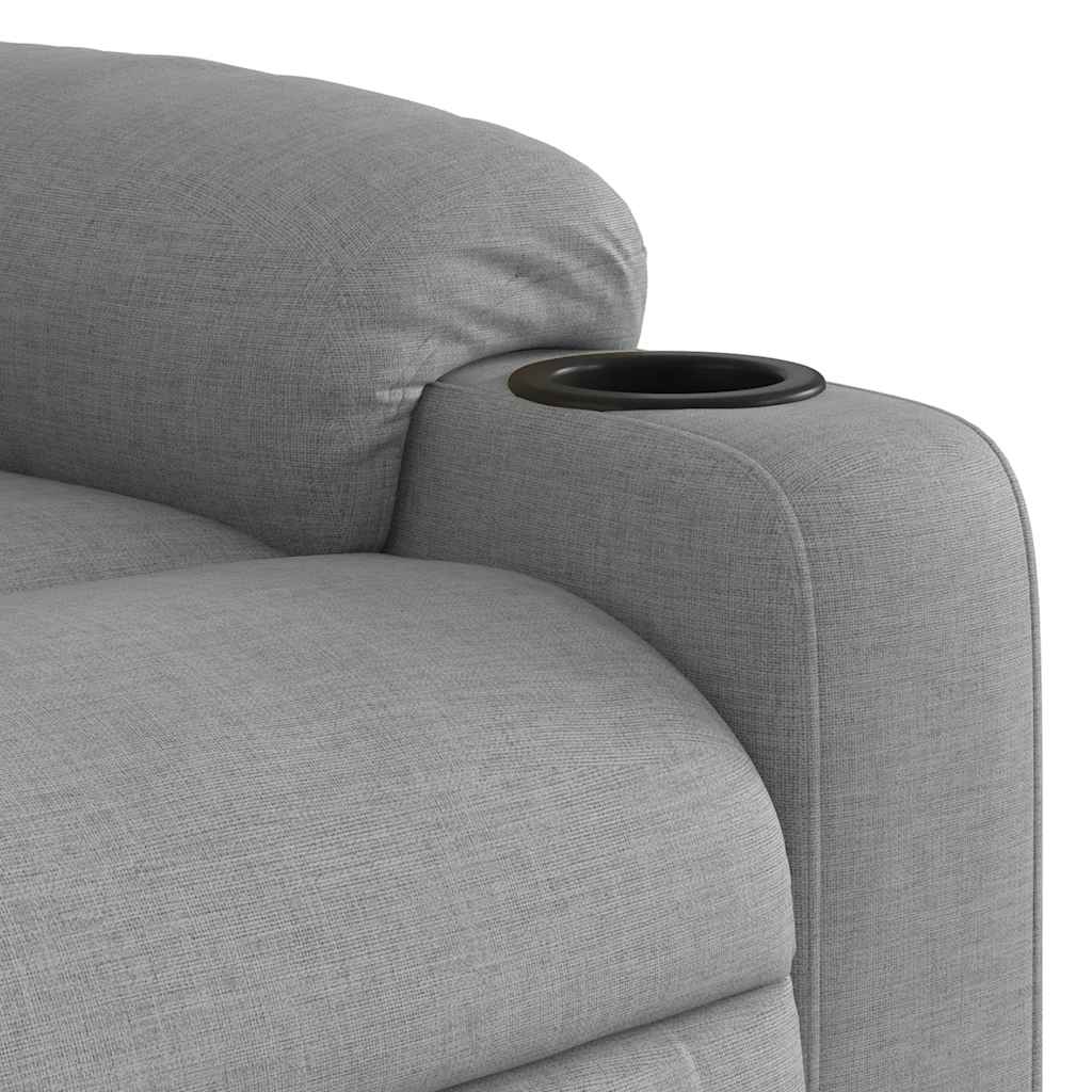 Fauteuil de massage inclinable Gris clair Tissu - XIOS